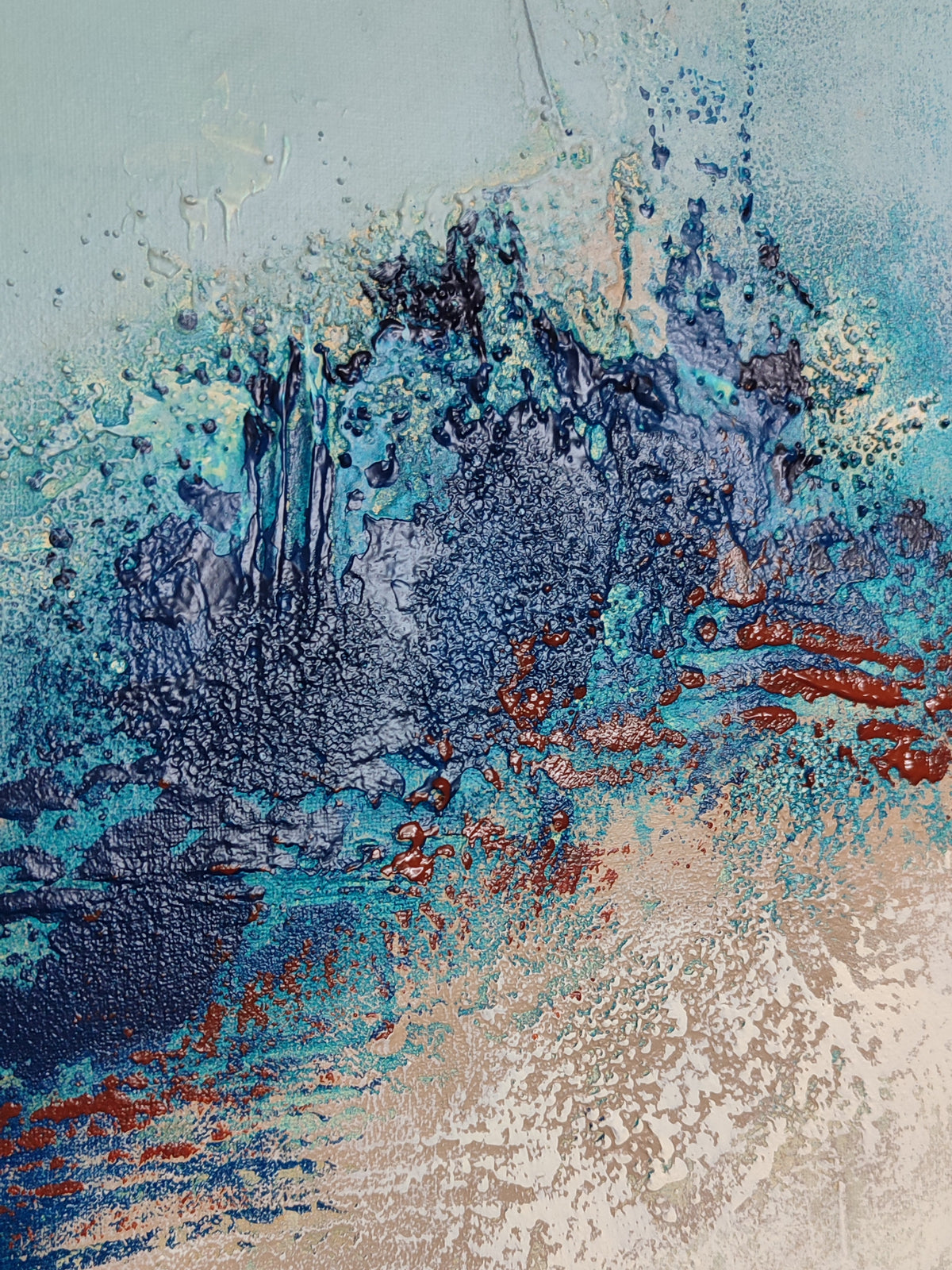 El azul dentro