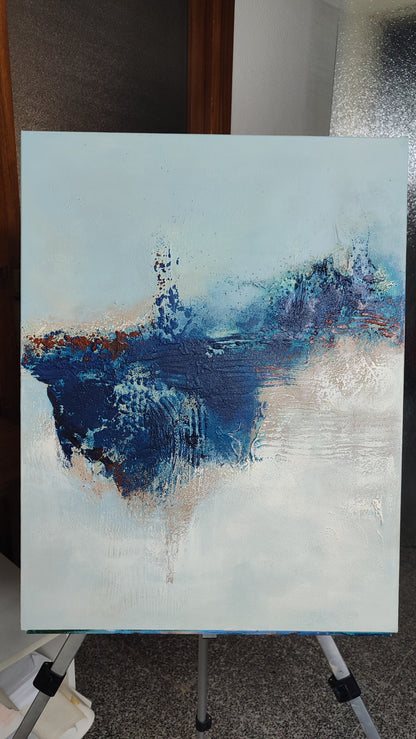 El azul dentro