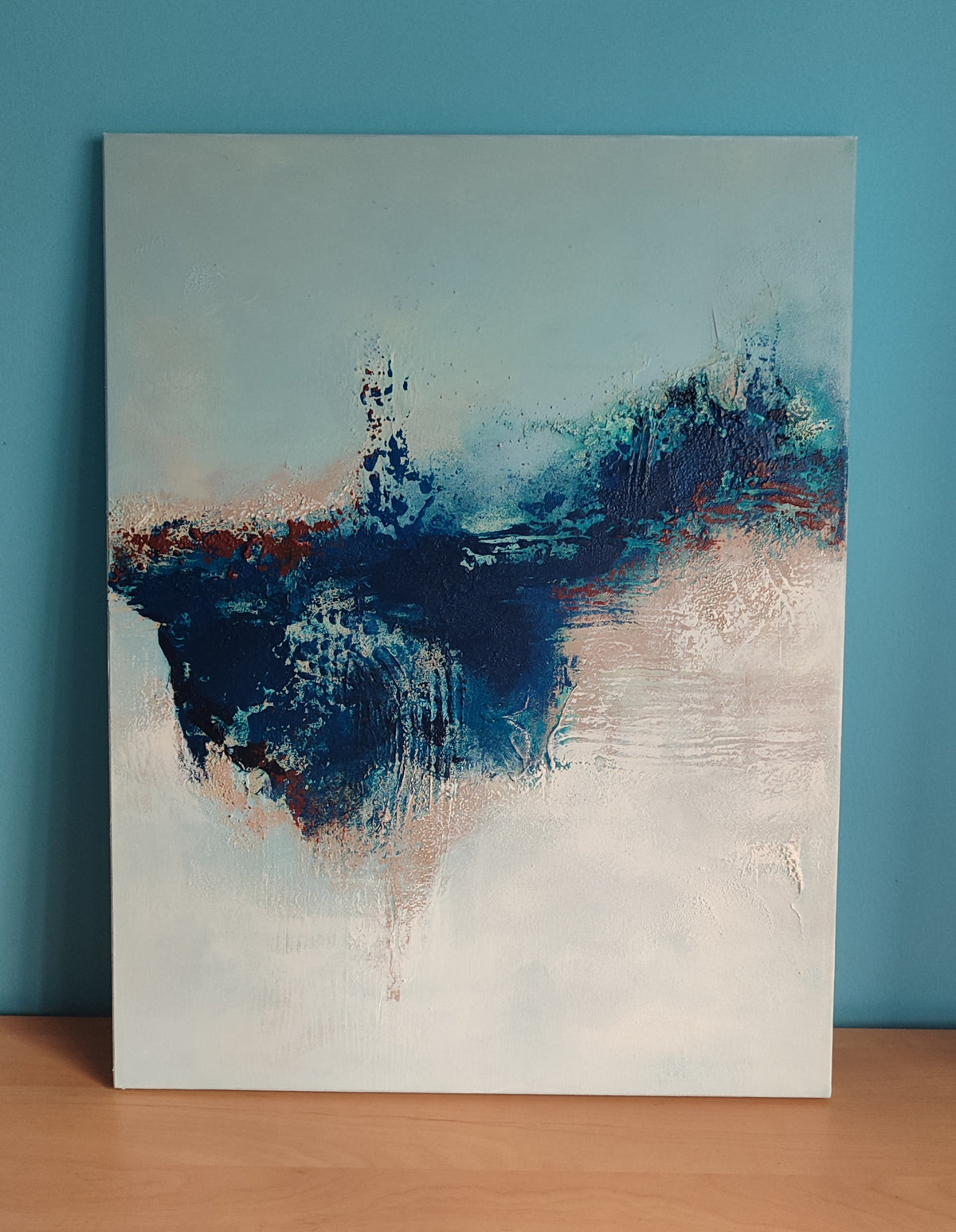 El azul dentro