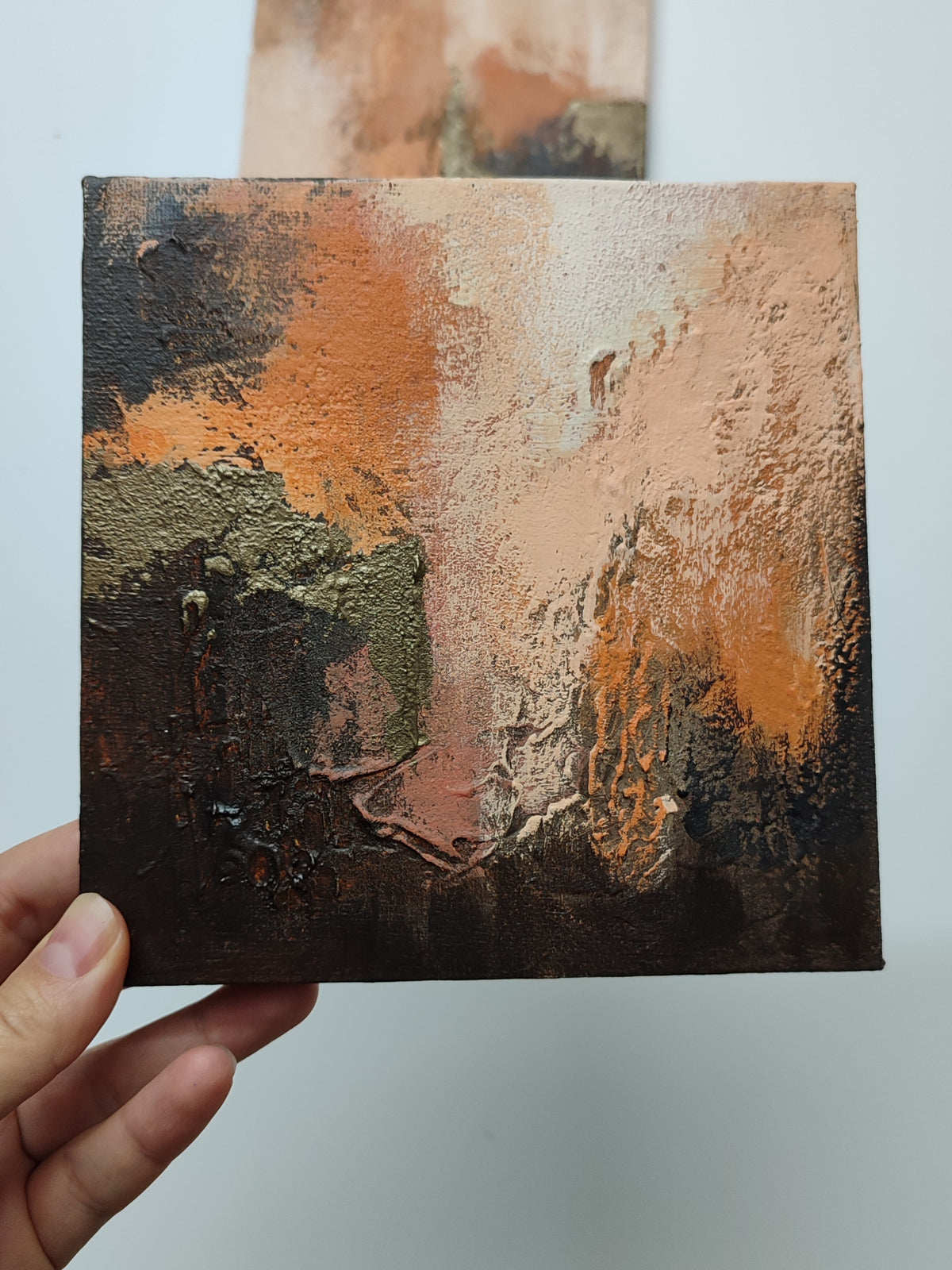 cuadro pequeño de arte abstracto